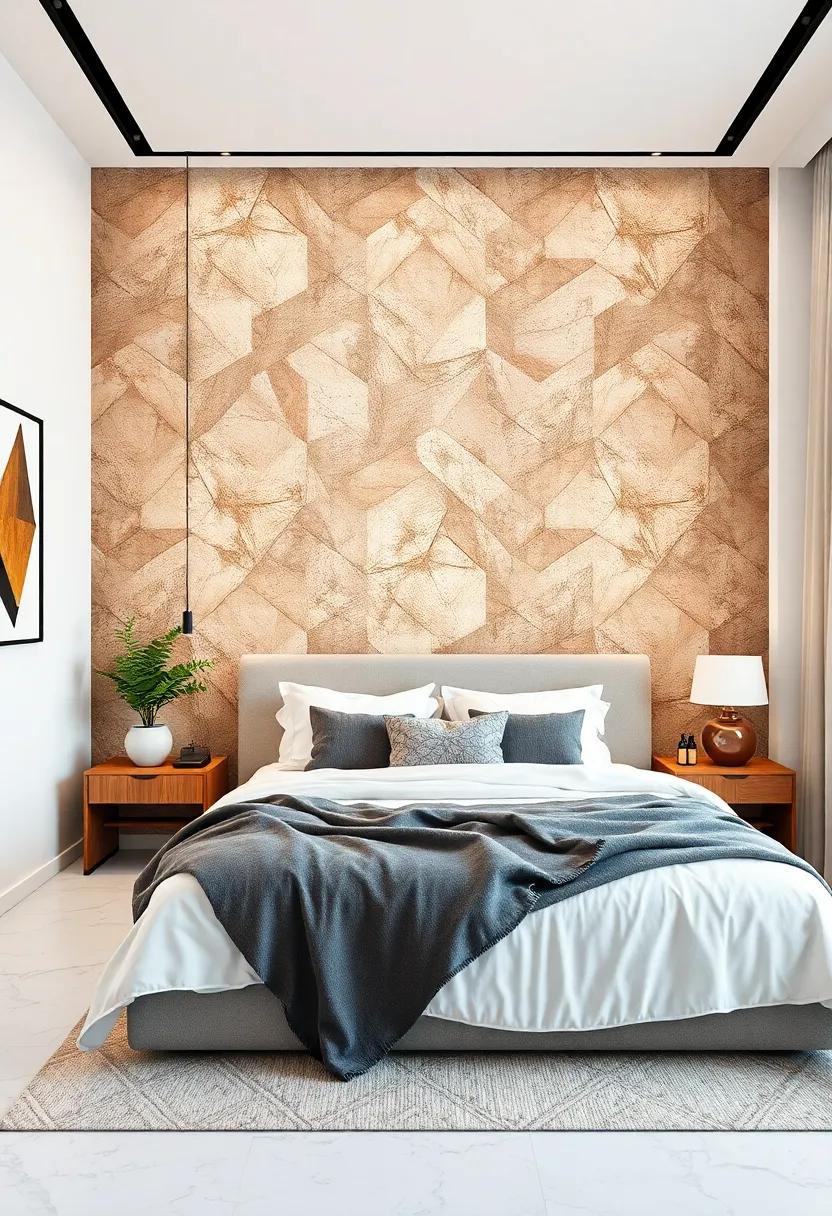 Monochrome Angles: Elevate your decor with sharp, monochromatic angles⁣ that ⁣create a striking contrast and set a bold tone for your​ sleeping space