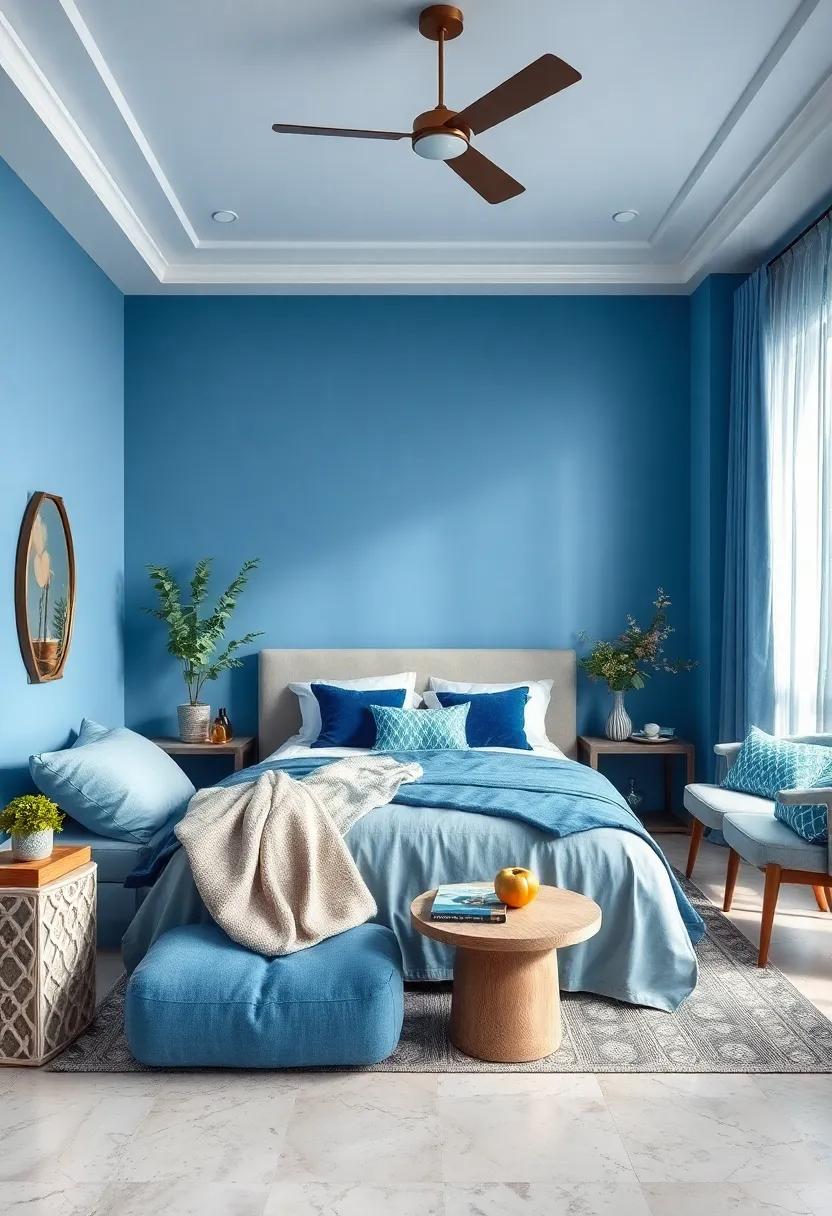 Airy Blue Tones: ⁢Layer‍ various shades ​of blue throughout ⁣your ​decor to create ⁣a ⁣harmonious and serene environment ⁢reminiscent of a gentle ⁣breeze