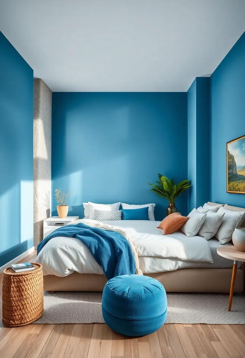 Icy Blue:⁤ Opt for ⁤an⁢ icy ‍blue accent wall, striking against warm neutrals ⁣to evoke a serene and modern retreat