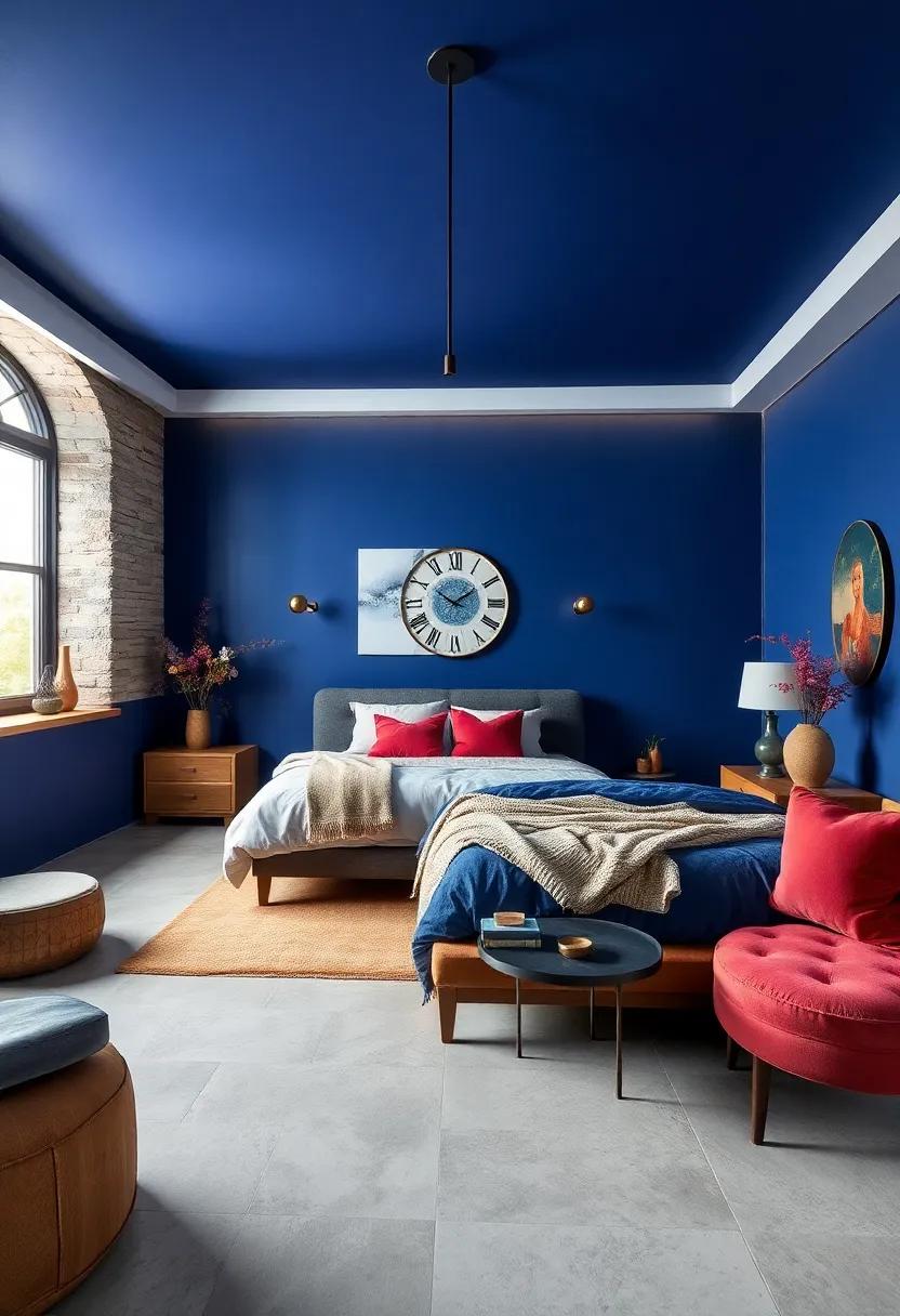 Midnight Sapphire: Transform‍ your bedroom with a ​deep,⁢ rich⁢ blue⁤ hue that⁤ evokes the peacefulness of⁣ nighttime, ⁤ideal for creating ‍a cozy and intimate atmosphere