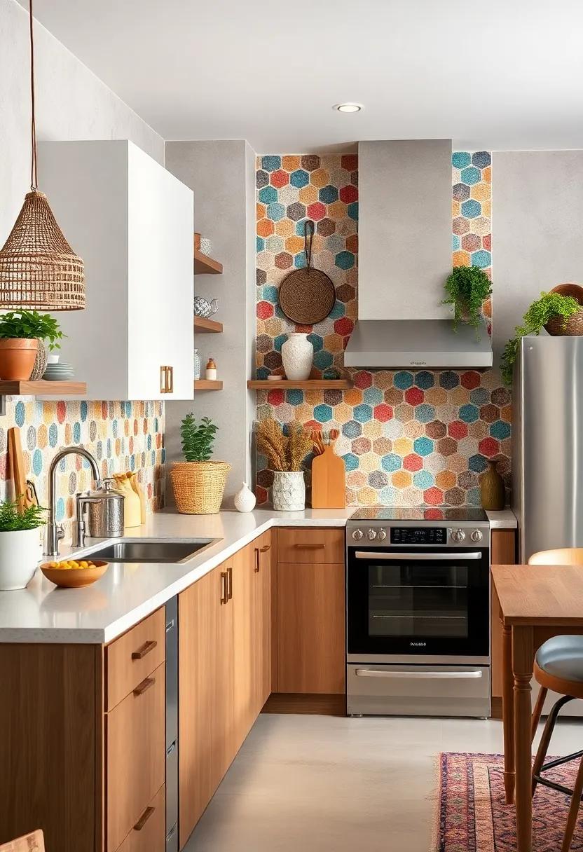 Mosaic backsplash: Create⁣ a stunning backsplash with colorful mosaic⁣ tiles to introduce ⁢visual​ interest⁤ and personality