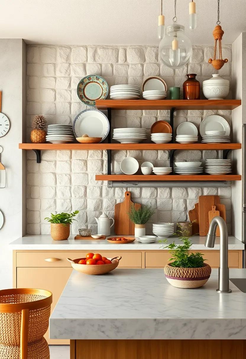 Vintage dishware: Display mismatched vintage plates and bowls on open ‌shelves⁤ for a charming, eclectic look