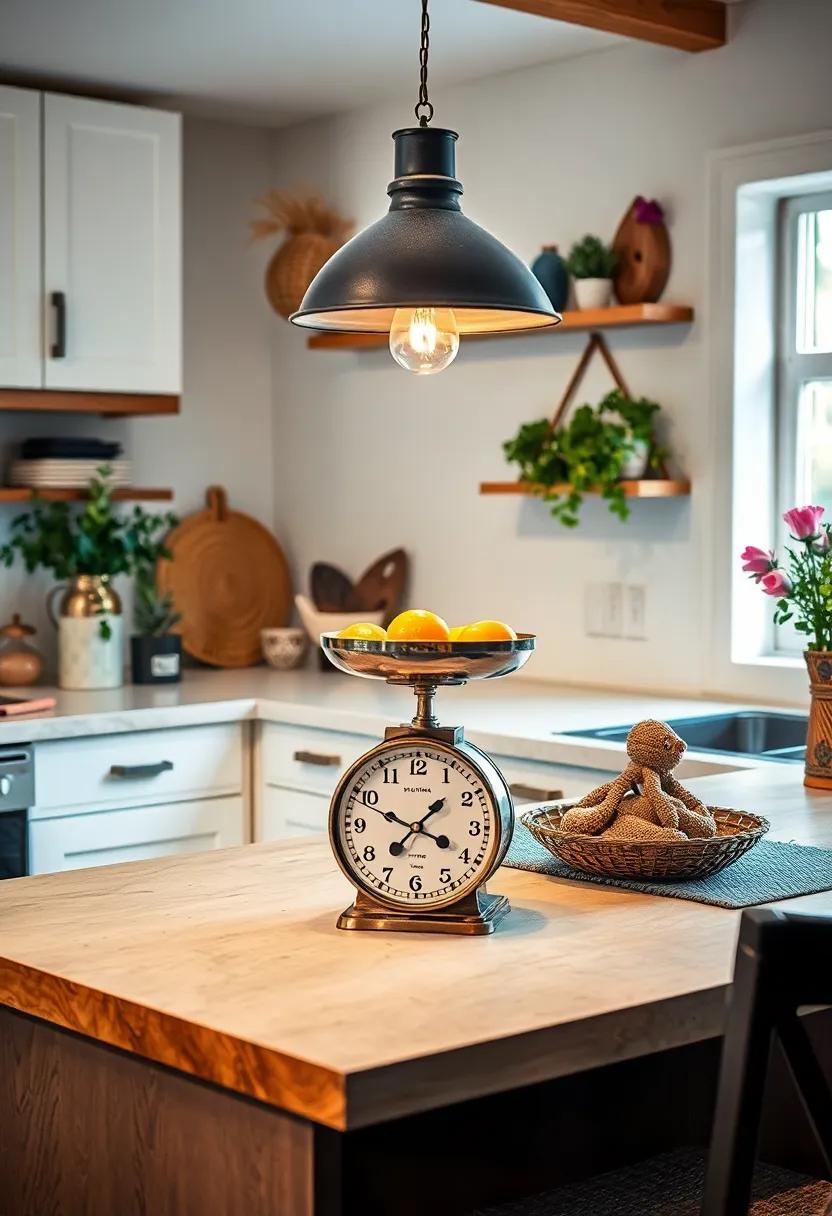 vintage scales: Display an antique kitchen scale as ⁤a decorative piece; its timeless‌ charm adds to ⁤the character of⁤ the space