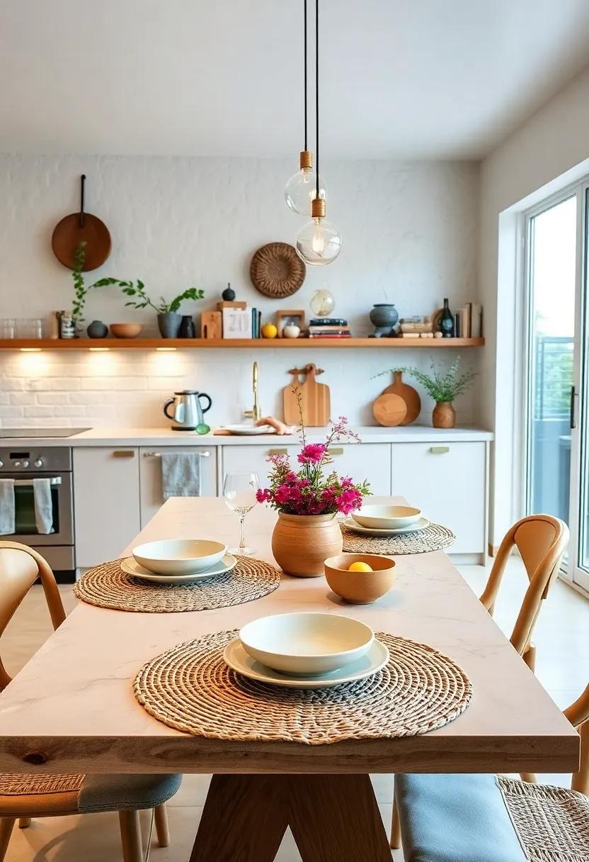 Woven placemats: Choose artisanal woven ​placemats for⁤ your dining table to⁢ add texture and warmth