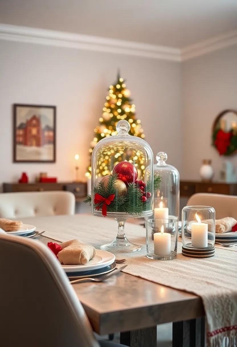 Elegant⁣ Glass Domes: Showcase ​seasonal treats or small ornaments under glass cloches for ‌a refined and decorative approach