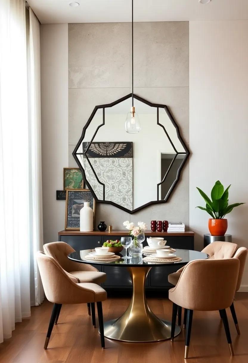 “Geometric Glamour:‍ Featuring a series⁤ of ​interlocking hexagons,⁣ this ⁢modern mirror adds ‌a contemporary twist that captivates the eye and ‌warms ​the room.”