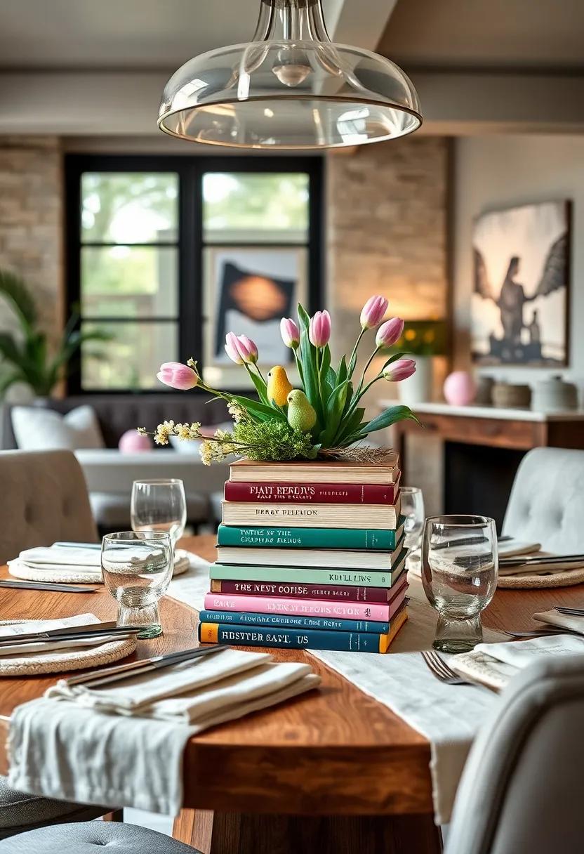 Stacked Books: Use a stack of charming storybooks ‍about easter ‌or spring as⁣ a unique centerpiece, inviting conversation and nostalgia