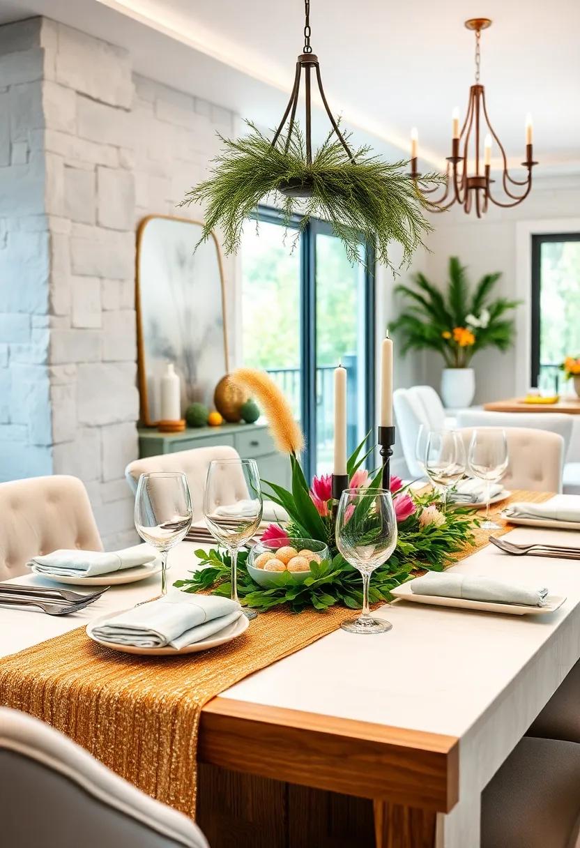 Glitter and Glam: Add a touch of sparkle with glittery table runners or napkin rings that catch the light, creating a festive⁣ atmosphere