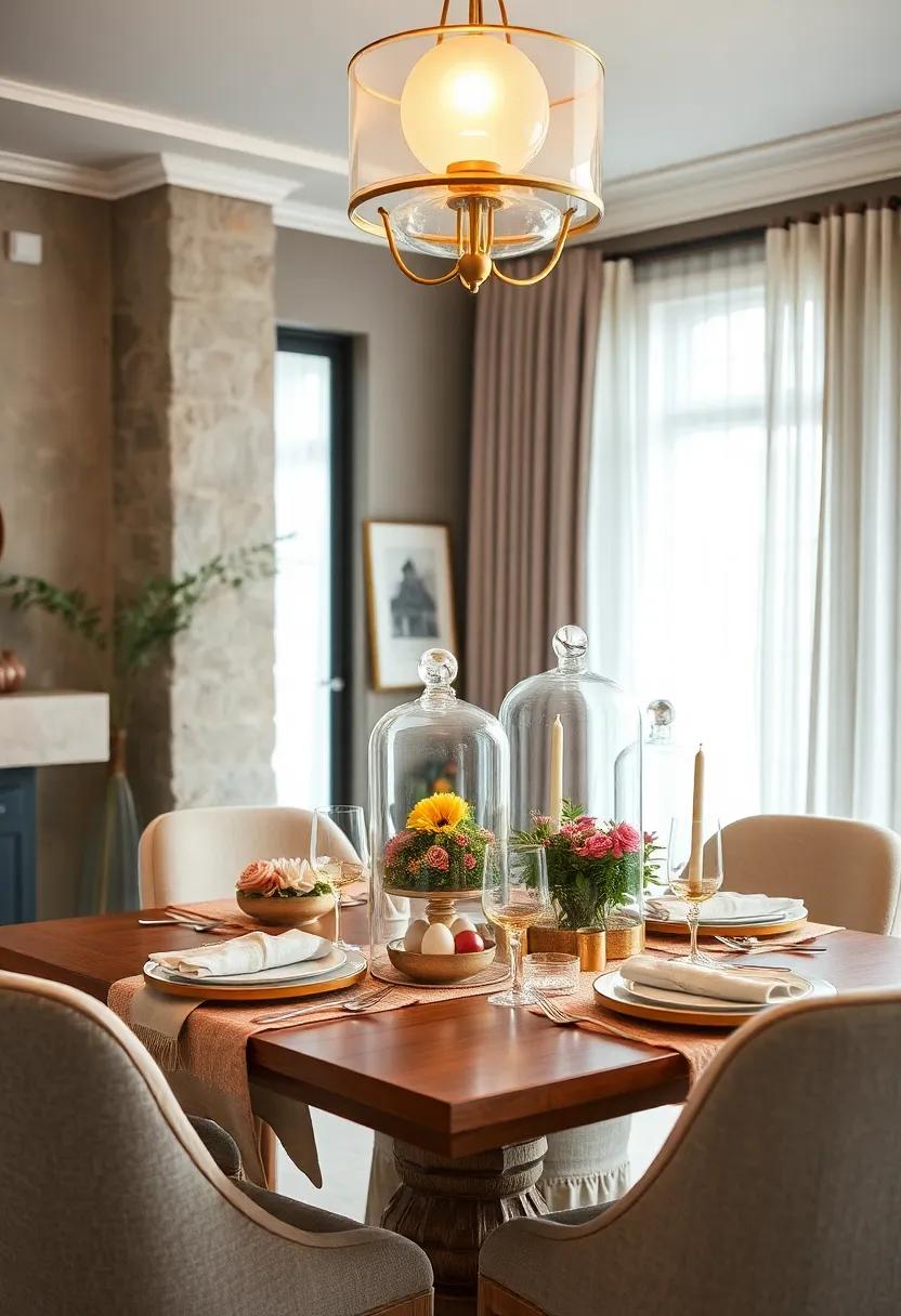 Glass ⁢Cloche⁣ Displays: Place ⁤seasonal treats or floral arrangements under⁣ glass cloches for a sophisticated, yet intriguing ⁣presentation