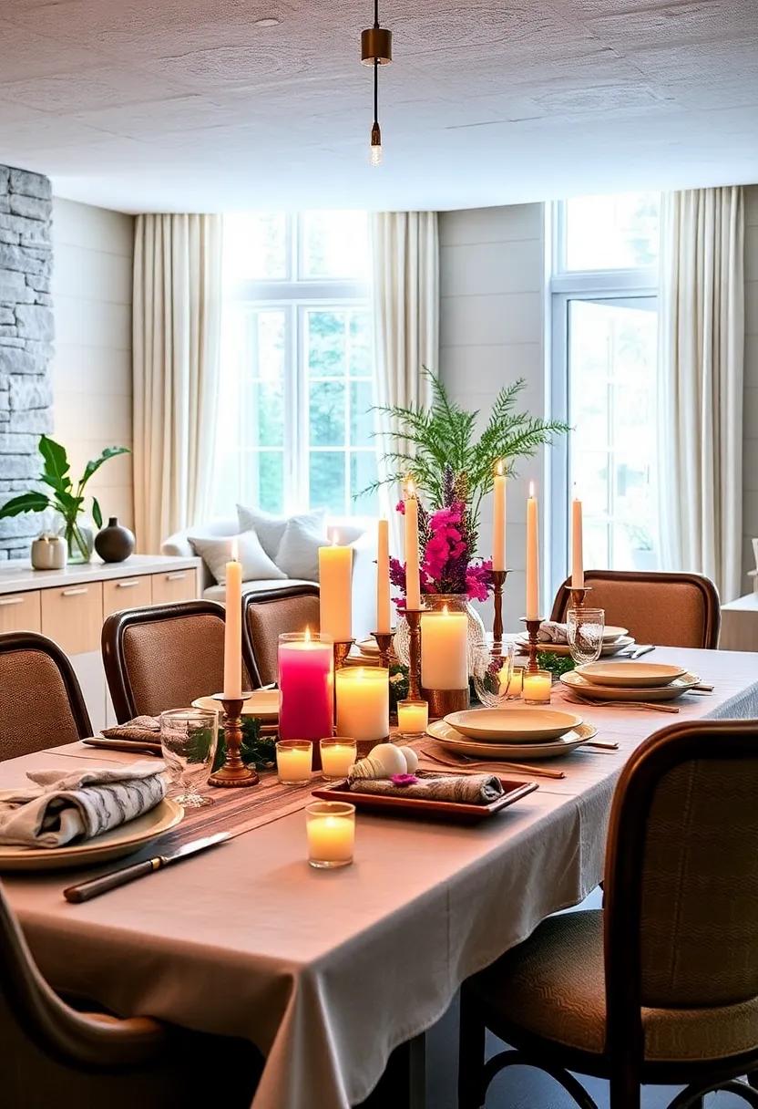 Candlelit Magic: Set the mood with an array of ⁤candles, mixing heights⁢ and ⁢styles ⁤for a⁣ warm, inviting glow that enhances the celebration
