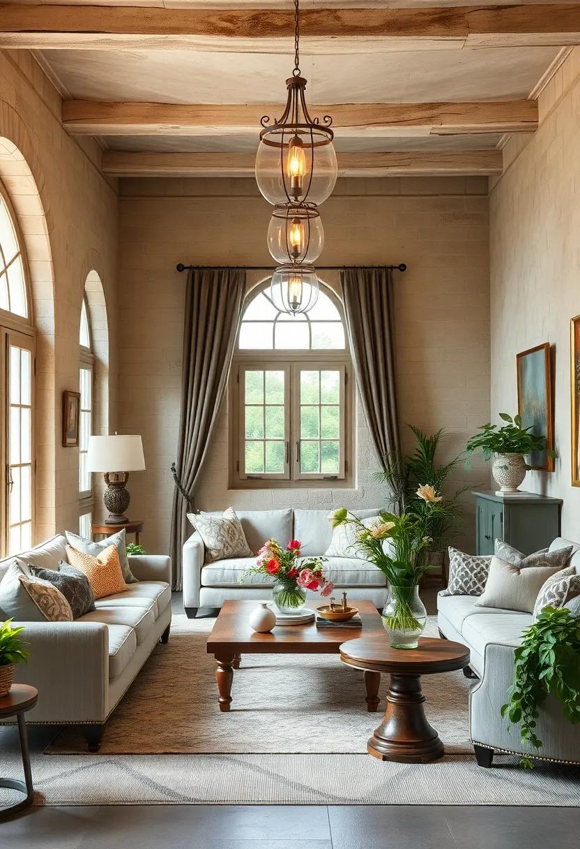 surround⁤ your antique lights with fresh greenery ⁢and flowers to bring the essence of French country living directly ⁢into your home