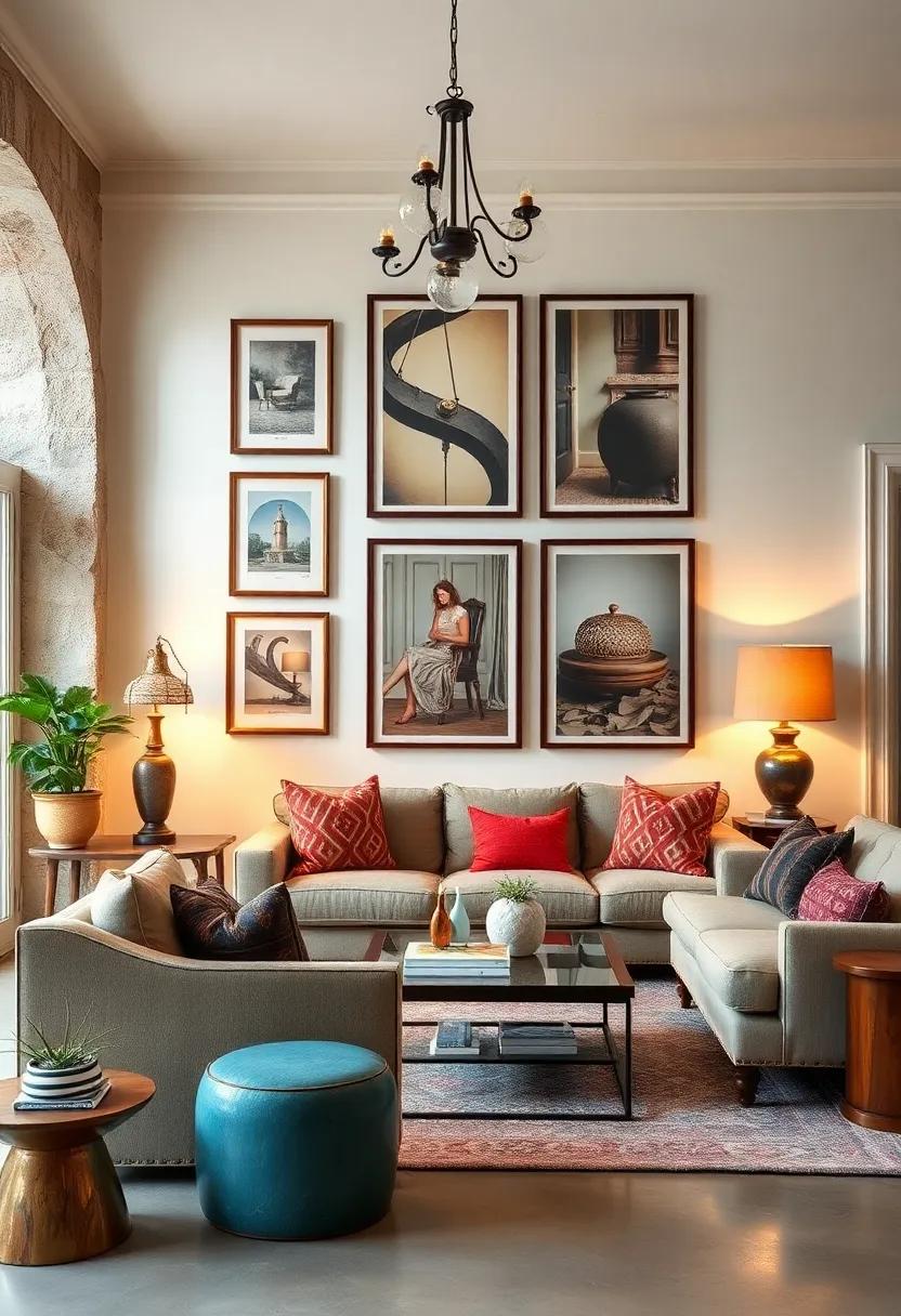 Create ‍a gallery wall with framed vintage​ lighting catalogs, juxtaposed⁢ against the real fixtures in your ‌living ⁢space