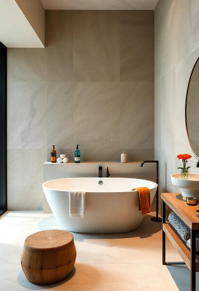 eco-Friendly Design: Emphasize sustainability ⁢by opting⁣ for a⁤ freestanding tub⁣ made from recycled materials,set in a ‍nature-inspired ⁢bathroom