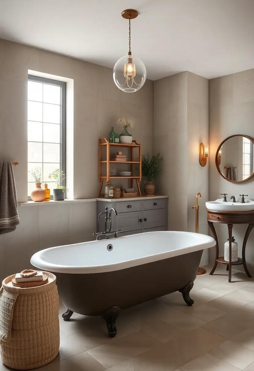 Vintage Flair: Incorporate antique furniture alongside⁤ a vintage-styled freestanding ‌tub to infuse character and charm into your guest bathroom