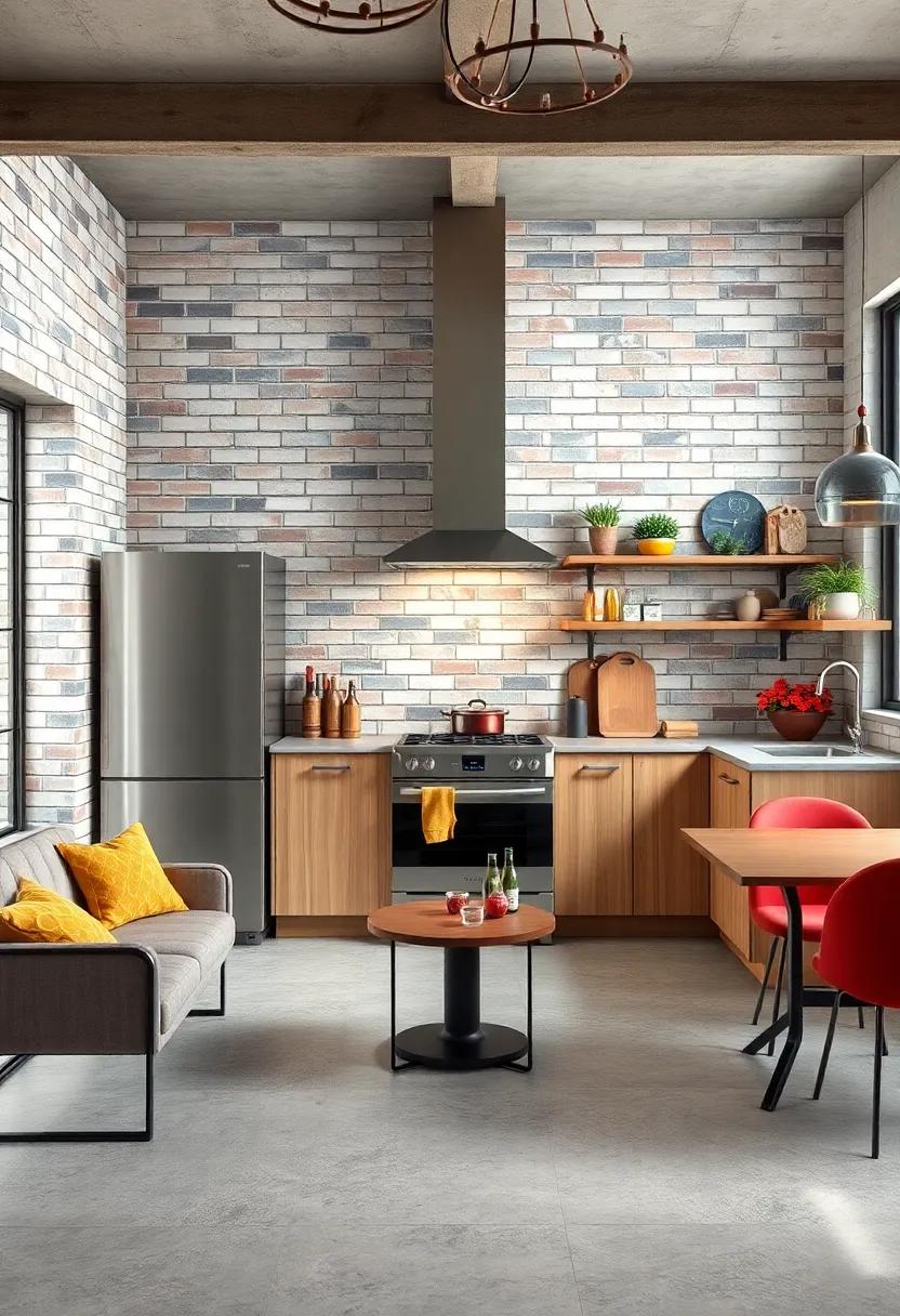Brick Tiles: Mimicking the look⁤ of⁣ exposed brick,‍ these tiles‌ add character and a ​sense of⁣ history to industrial kitchens, perfect for accent walls