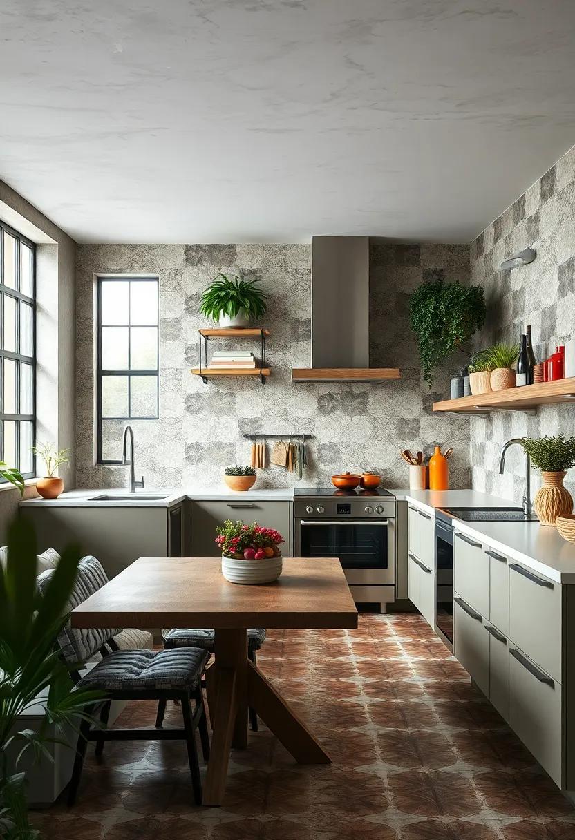 Cement ⁤Tiles: With ‌their bold patterns and‍ textures, cement tiles add‌ a striking visual​ element that complements the rugged ​industrial style