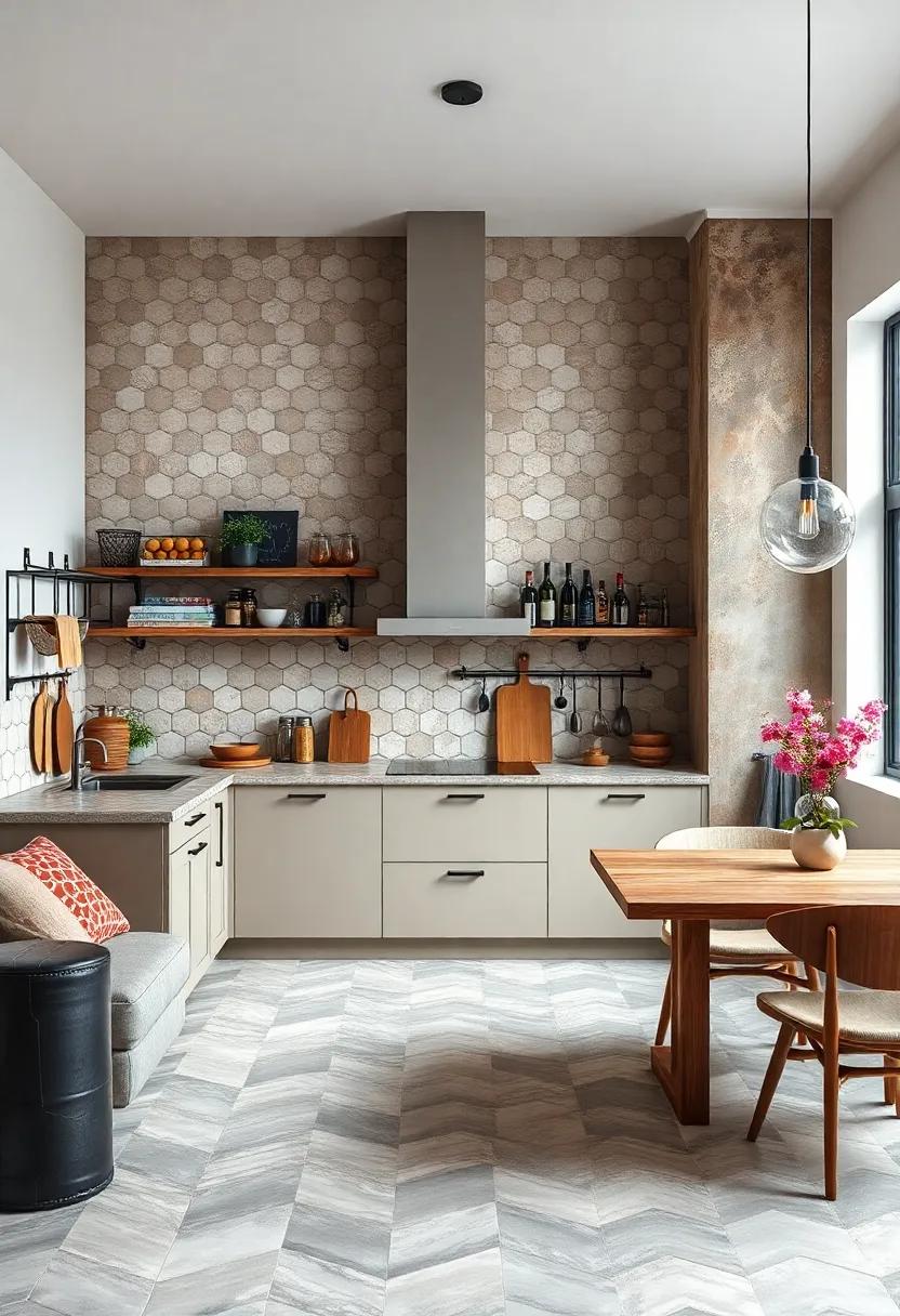 Hexagonal ⁣Tiles: With ​their unique shape, hexagonal ​tiles allow ⁣for creative layouts and designs, enhancing the industrial‍ aesthetics of‌ any kitchen