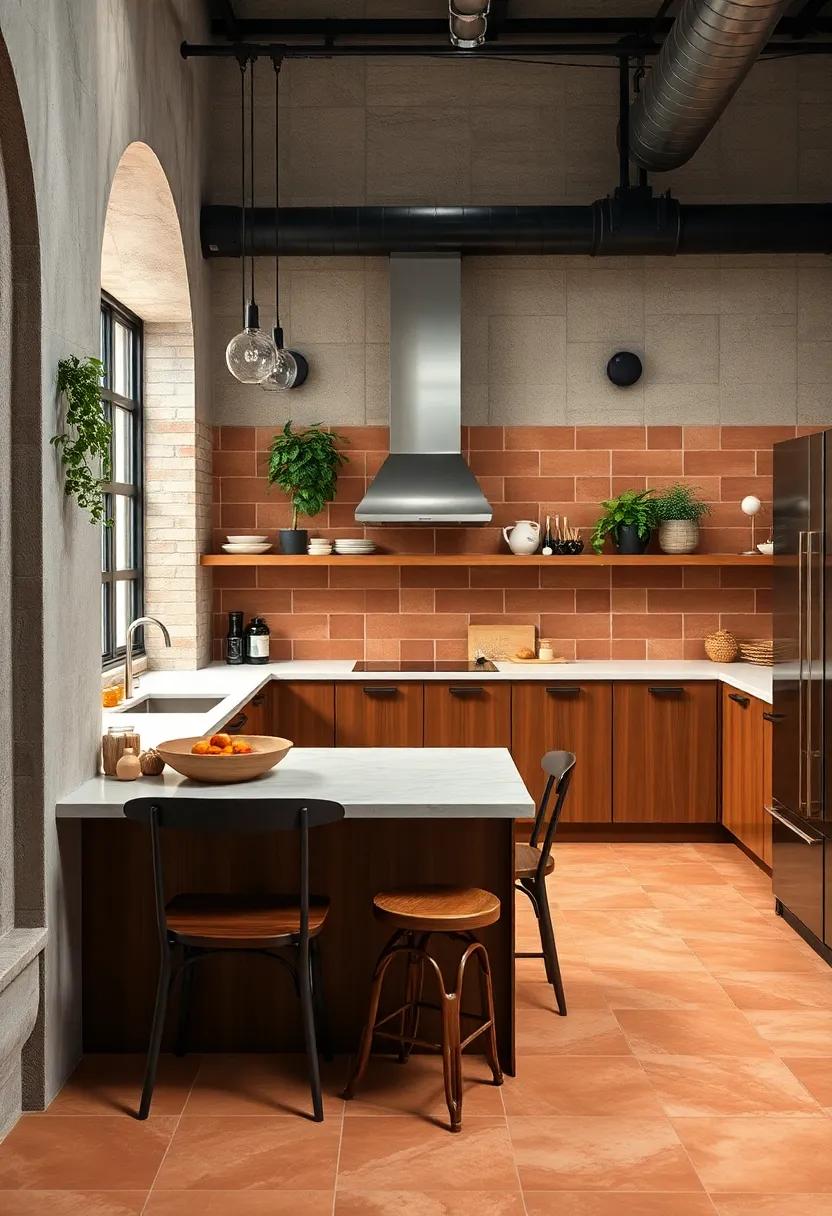 Terracotta tiles: With their⁢ warm,earthy tones,terracotta tiles⁢ bring‍ a rustic charm to ‍industrial ⁢spaces while being ‌highly durable