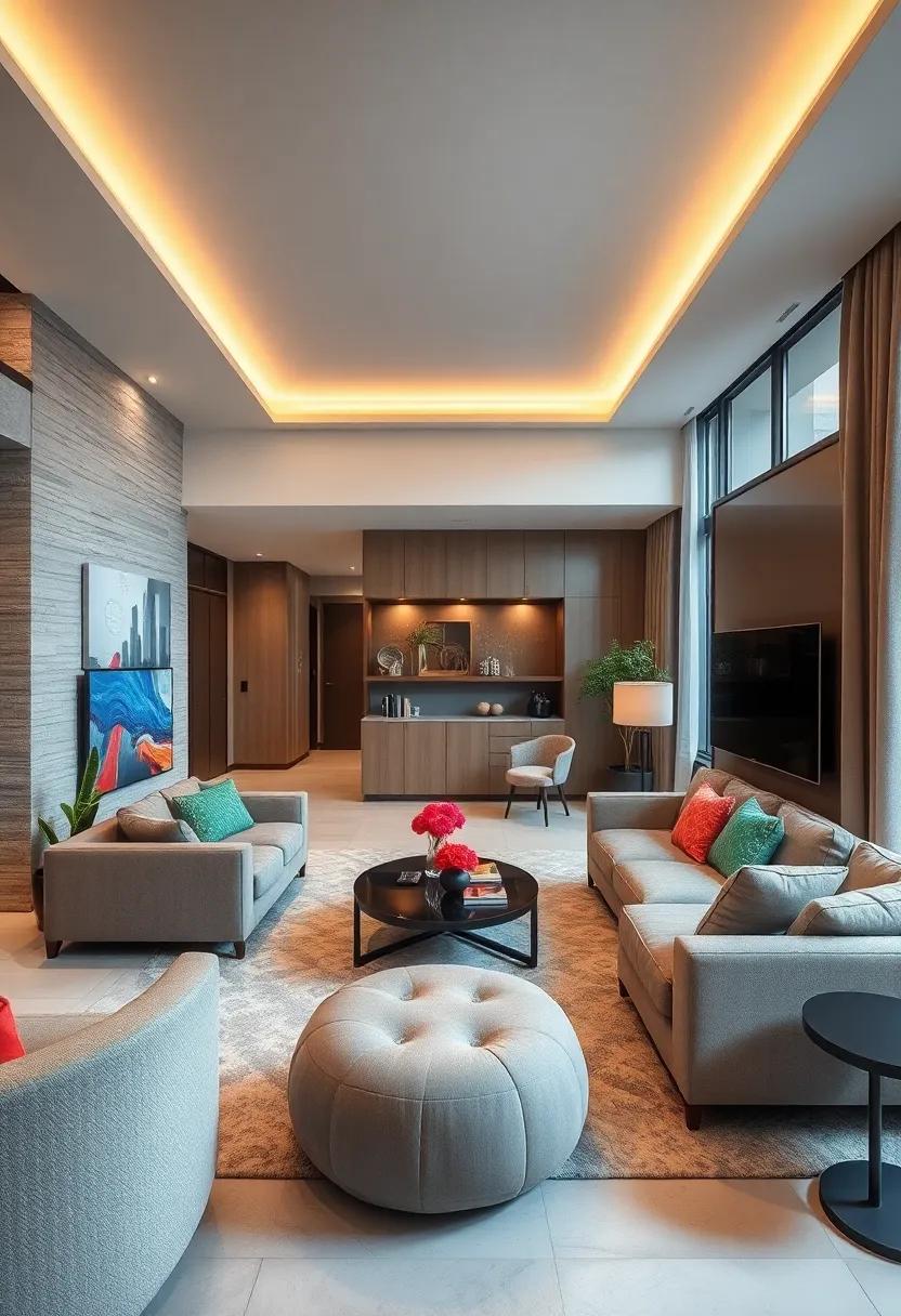 Tech-Savvy Design: Integrate cutting-edge technology seamlessly into your living room for ​a ‌modern home that ⁣balances ​style and ⁣convenience