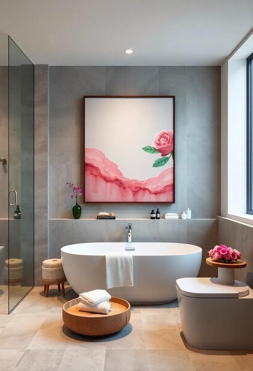 Artistic Wall Art:​ Add character to your bathroom with calming,spa-inspired artwork that soothes ⁤the​ mind and adds visual interest