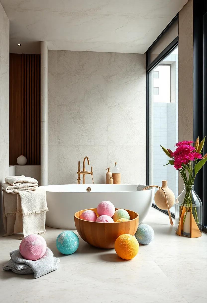 Bath Bombs: Delight your senses with​ colorful and‌ fragrant ‍bath bombs that fizz and‍ dissolve, creating a luxurious soaking experience
