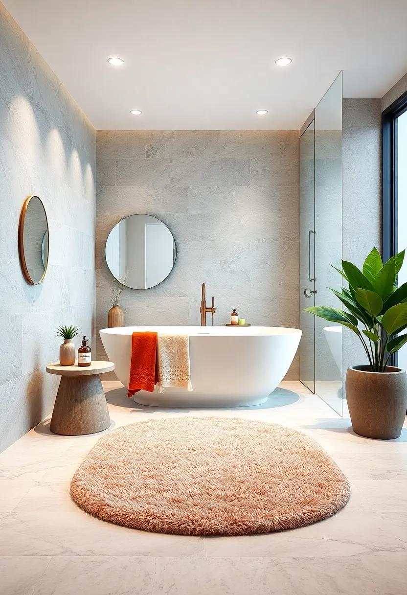 Inviting‌ Bath Rug: ⁣Choose a ‍plush, ‍high-quality bath rug that provides comfort underfoot and ties your bathroom decor together