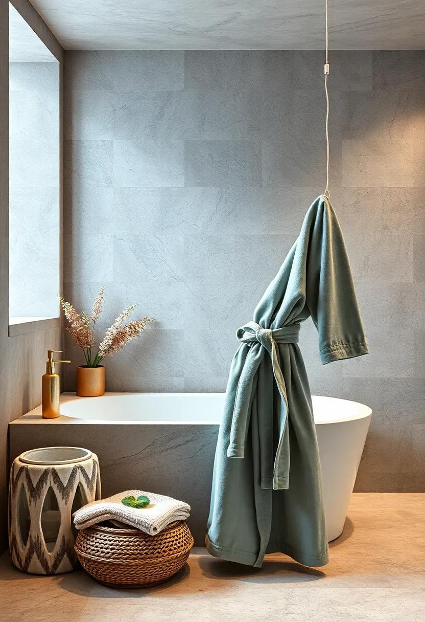 Luxurious Bathrobe:‌ Wrap ⁤yourself in a premium,ultra-soft bathrobe crafted from high-quality cotton ⁣or plush microfiber for‌ that ⁣spa-like comfort