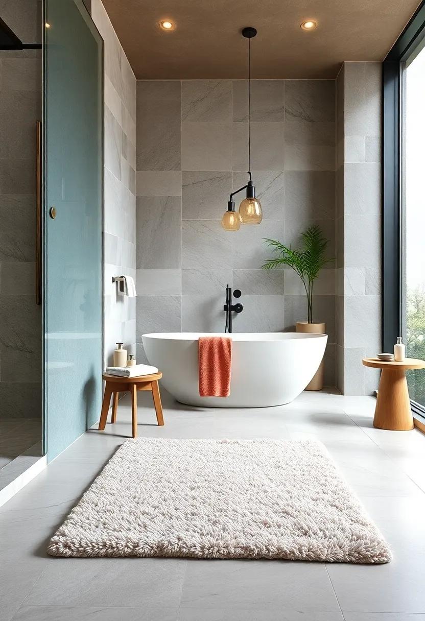 Luxury Shower Mat: Accentuate ⁣your shower ⁣area with ‍a soft,​ cushy mat designed for ‍comfort and style, allowing⁤ for a snug post-shower ⁢experience
