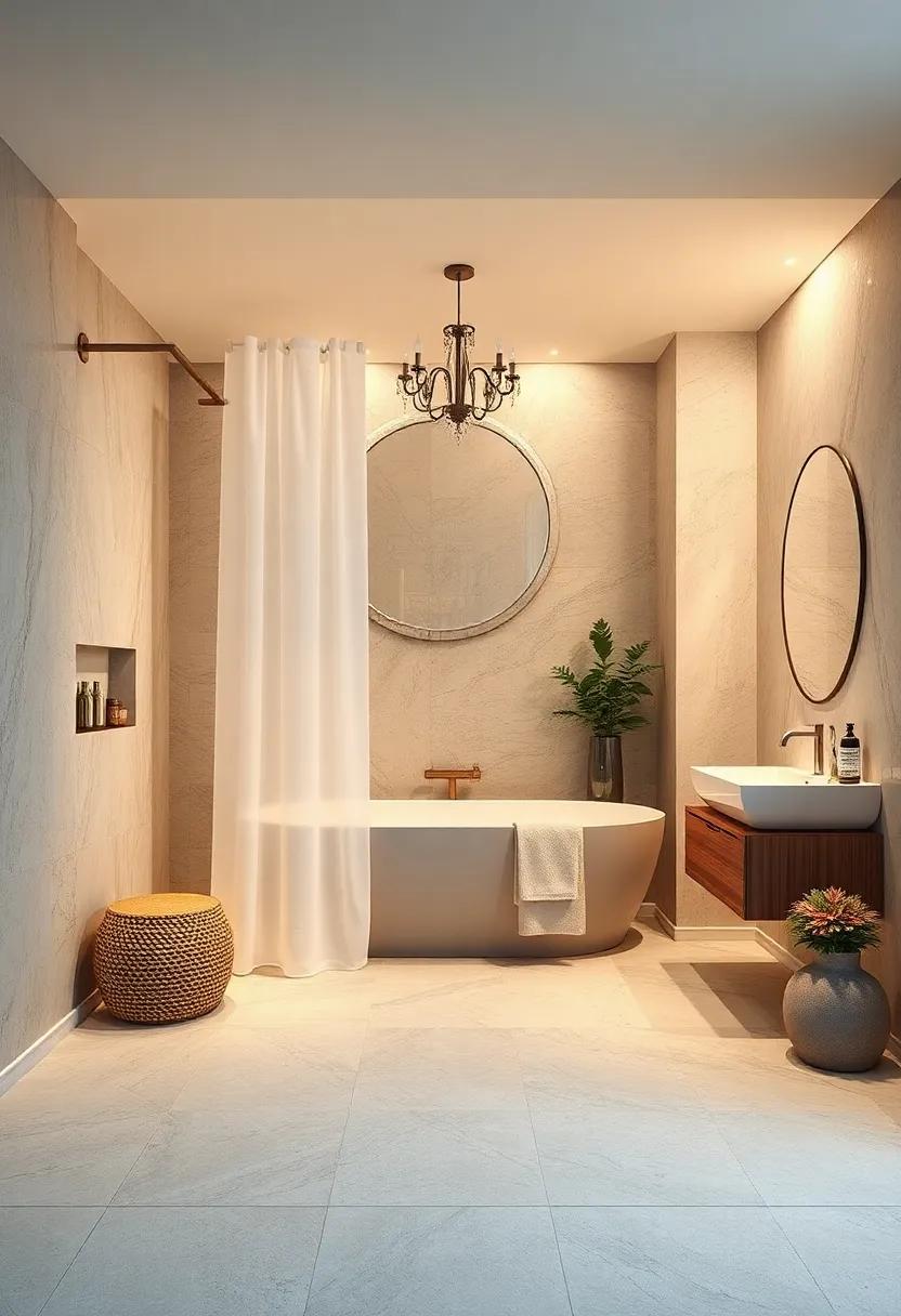 Luxury Shower Curtain‌ Rings: Upgrade⁣ the look⁣ of your shower with ornate shower‌ curtain‌ rings that add an unexpected touch⁤ of glam