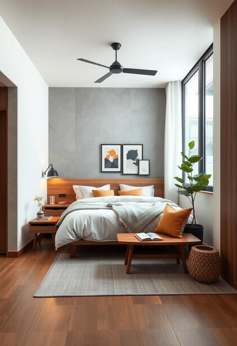 Design ⁣a cozy ​reading‌ nook with a wooden ⁤bench, ⁣creating a clutter-free area to unwind with ​a book