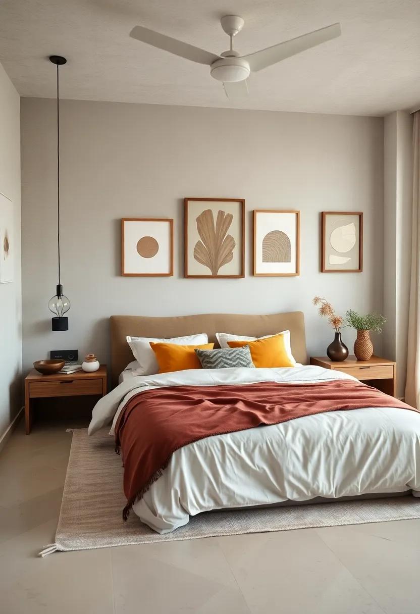 Hang minimalist wooden​ art ⁣pieces or frames to add character⁢ while maintaining clean lines and a⁢ relaxed‌ feel