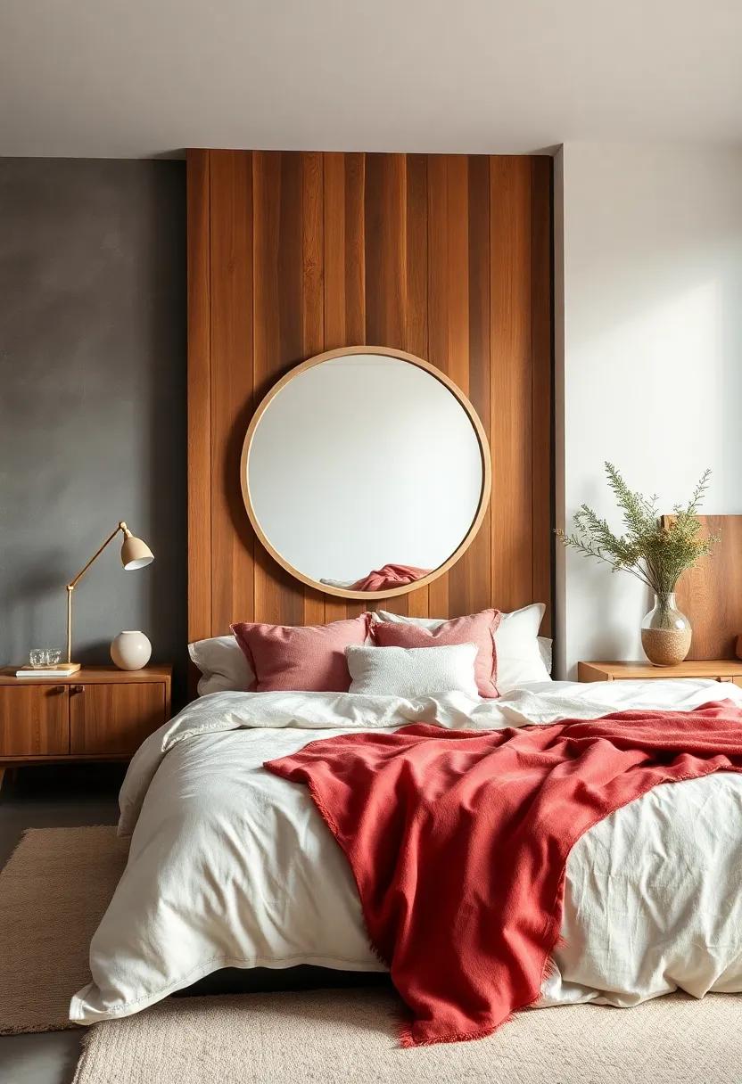 Hang a simple wooden ⁢mirror that reflects ‌light⁤ and enhances the sense of space without being overpowering