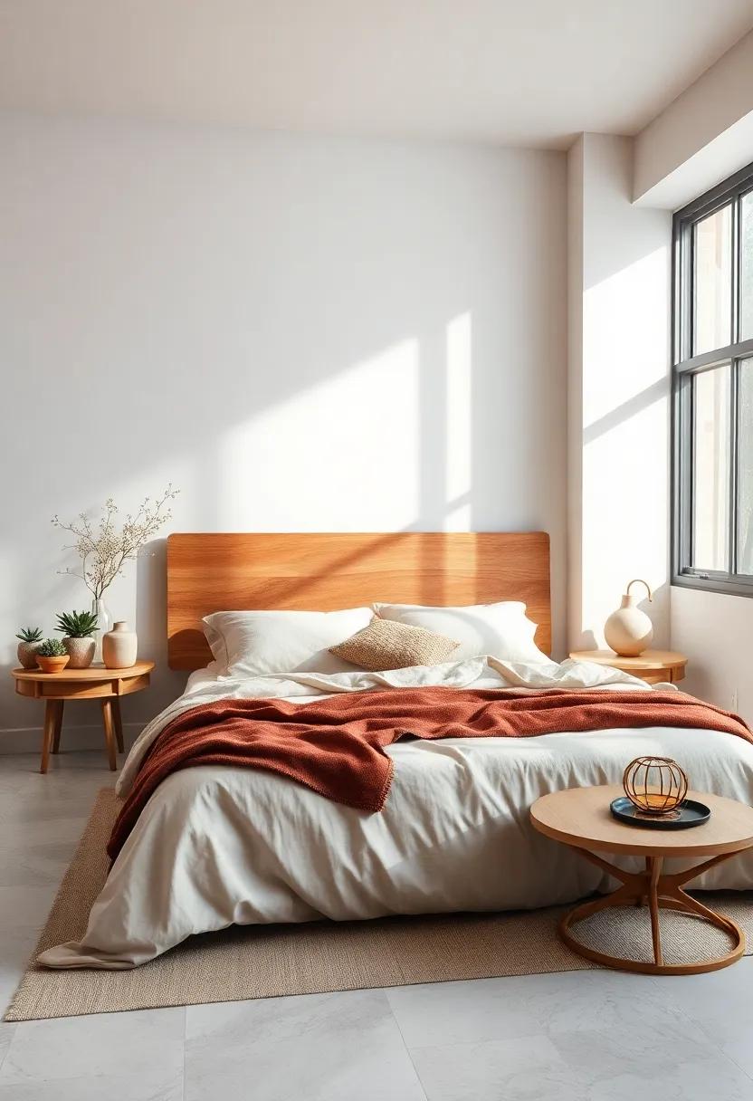 Incorporate⁢ wooden‌ accents in‍ your bedding, like ⁢a wooden headboard, to pull​ your ‌entire look together effortlessly