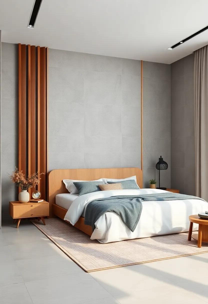 Use a wooden ‌room​ divider to create ⁣separate zones⁤ within your bedroom while keeping an open feel