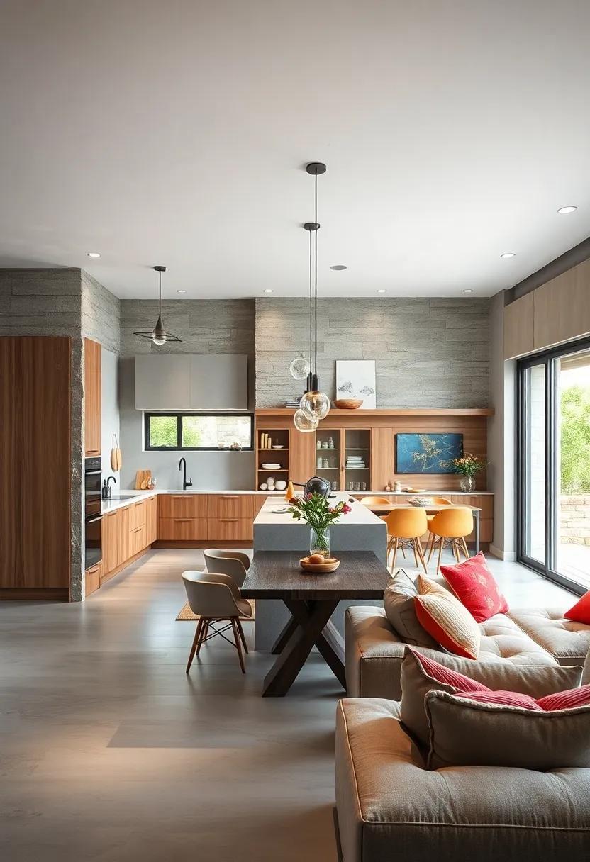 Embrace the Open Concept: Combine your kitchen with ⁤the ⁢dining​ or ‌living ⁢area to create a ⁢seamless flow‍ that enhances social interactions
