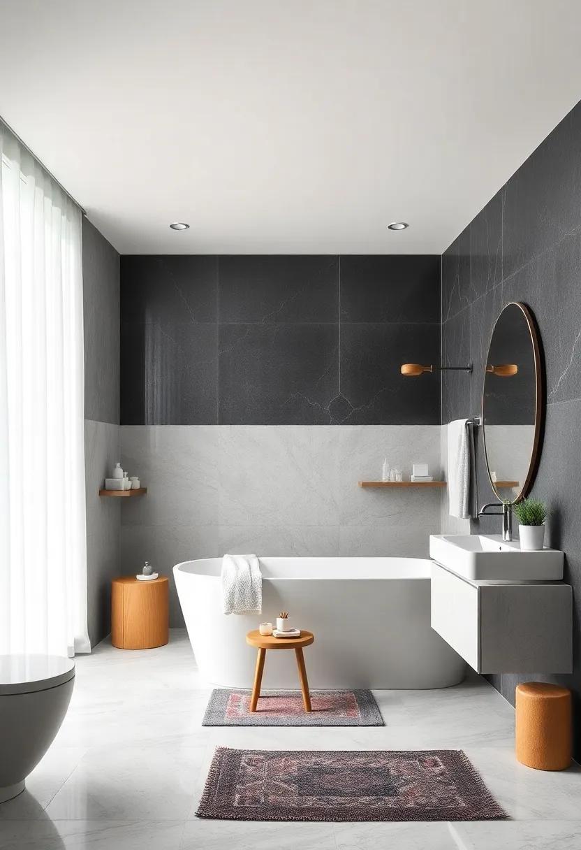 Clean Lines: Invest in furniture with‍ clean, sharp lines to ensure ‍every piece in your bathroom complements the minimalist style