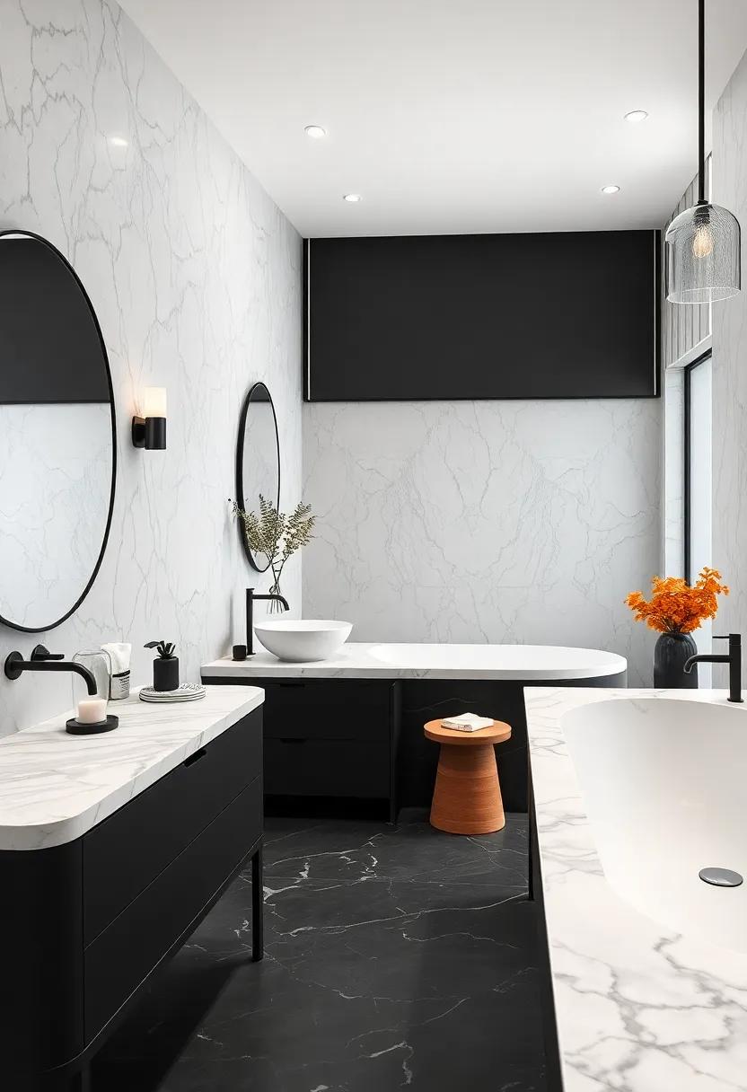 Marble Magic: Use ⁣white or ‌black marble‌ countertops to elevate the elegance of your minimalist design ‍with a‍ timeless touch