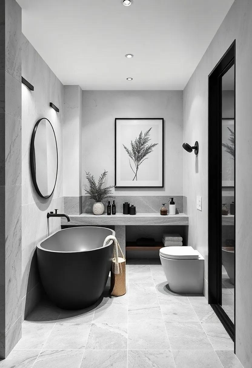 Monochrome artwork: Display black and white prints ‌or photographs on the walls to add⁢ character ​without overwhelming the minimalist theme