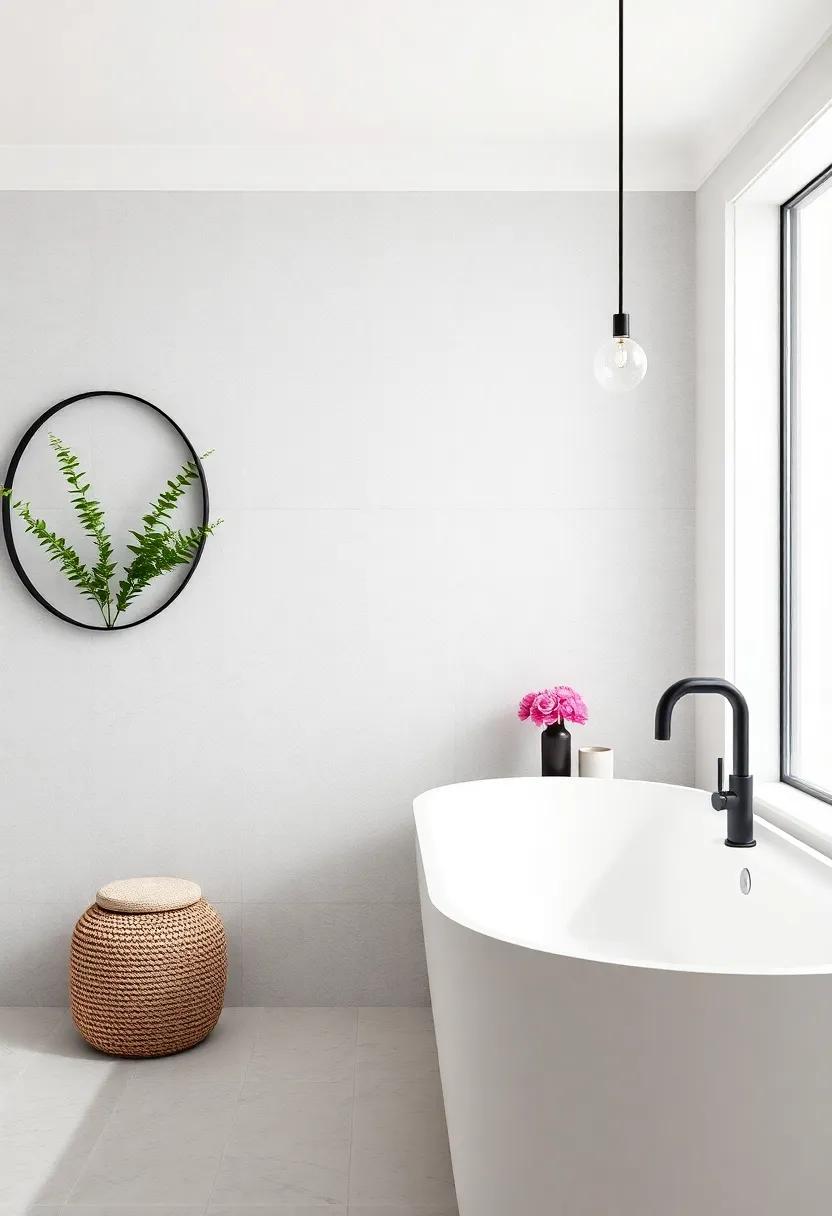 Simple Statement Fixtures: Choose bold, ‍minimalist faucets in black or chrome that stand out ⁣against a clean⁣ white ​backdrop