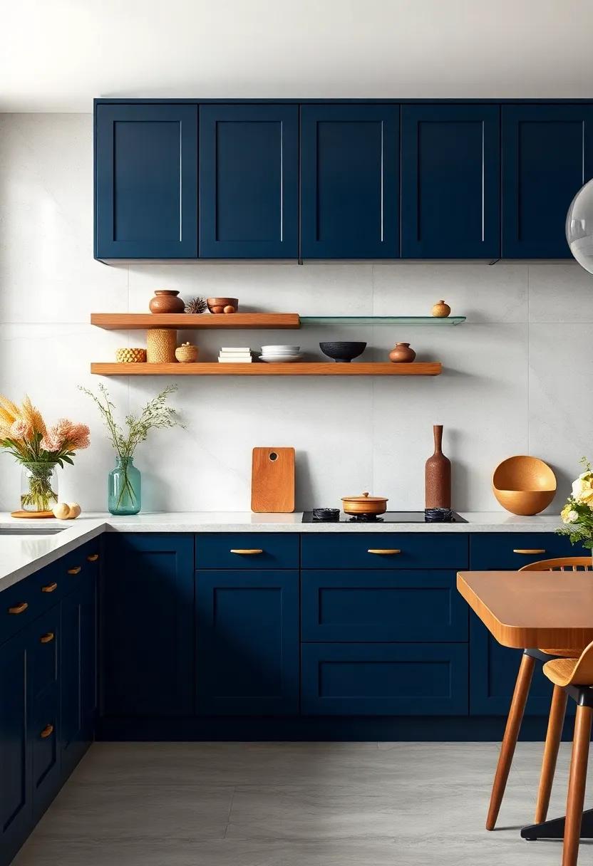 Minimalistic Magic: Keep it simple ⁢by ​choosing ⁤sleek navy cabinets with⁢ minimal ornamentation for a clean, sophisticated look