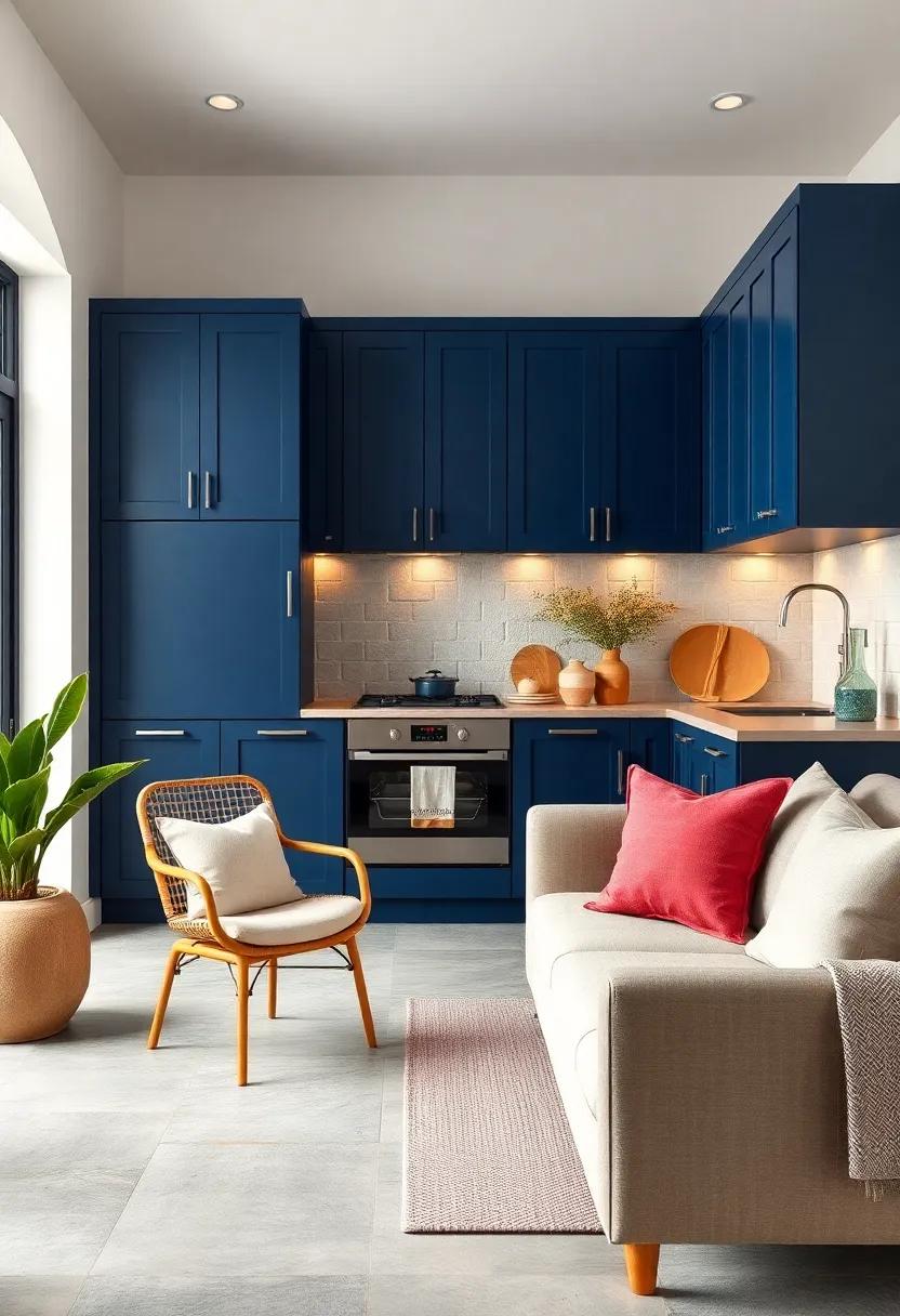 soft Touch: Pair navy cabinets with soft,muted tones ‌in⁢ your decor,like blush or sage,for a⁤ calm yet stylish atmosphere