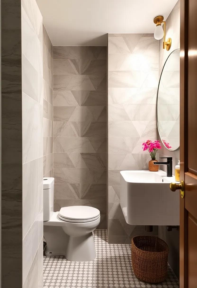 Chic ⁣tiles: Use patterned tiles in your laundry area to add visual interest and tie in with the overall theme ⁢of your powder room