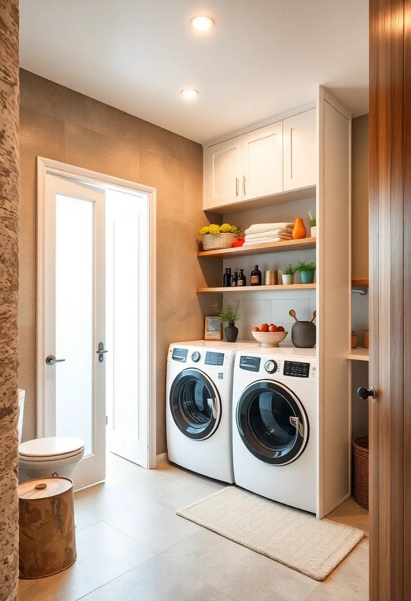 Closet Laundry:⁢ Transform a shallow closet into a laundry station, utilizing bifold doors for quick​ access while keeping⁤ the area organized and⁤ tidy