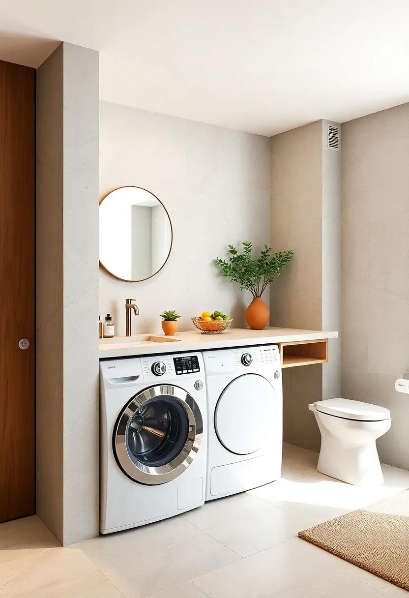 Fold-out System: Design a‌ fold-out countertop above ⁤your washer, providing extra space for sorting and folding laundry when needed