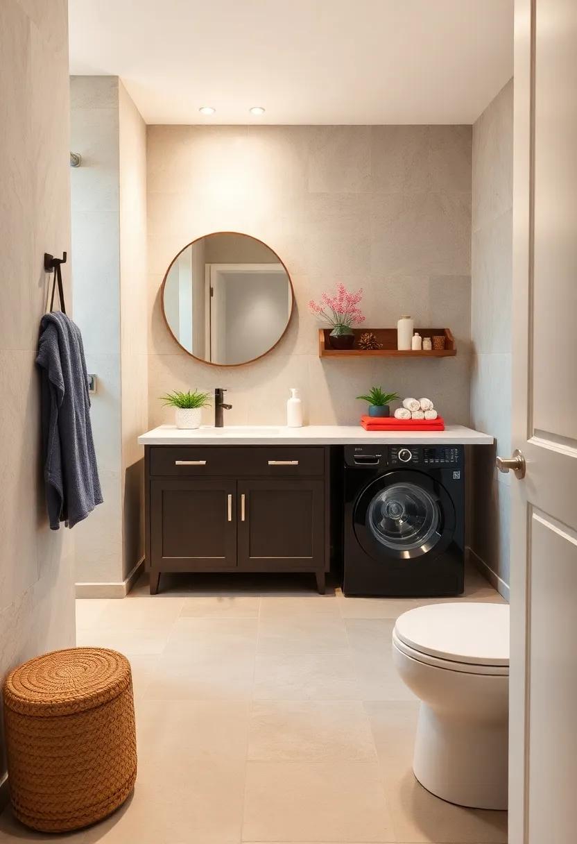 Multi-Functional Vanity:‍ Opt for a sink that doubles as a laundry basin, creating a functional workspace without sacrificing style