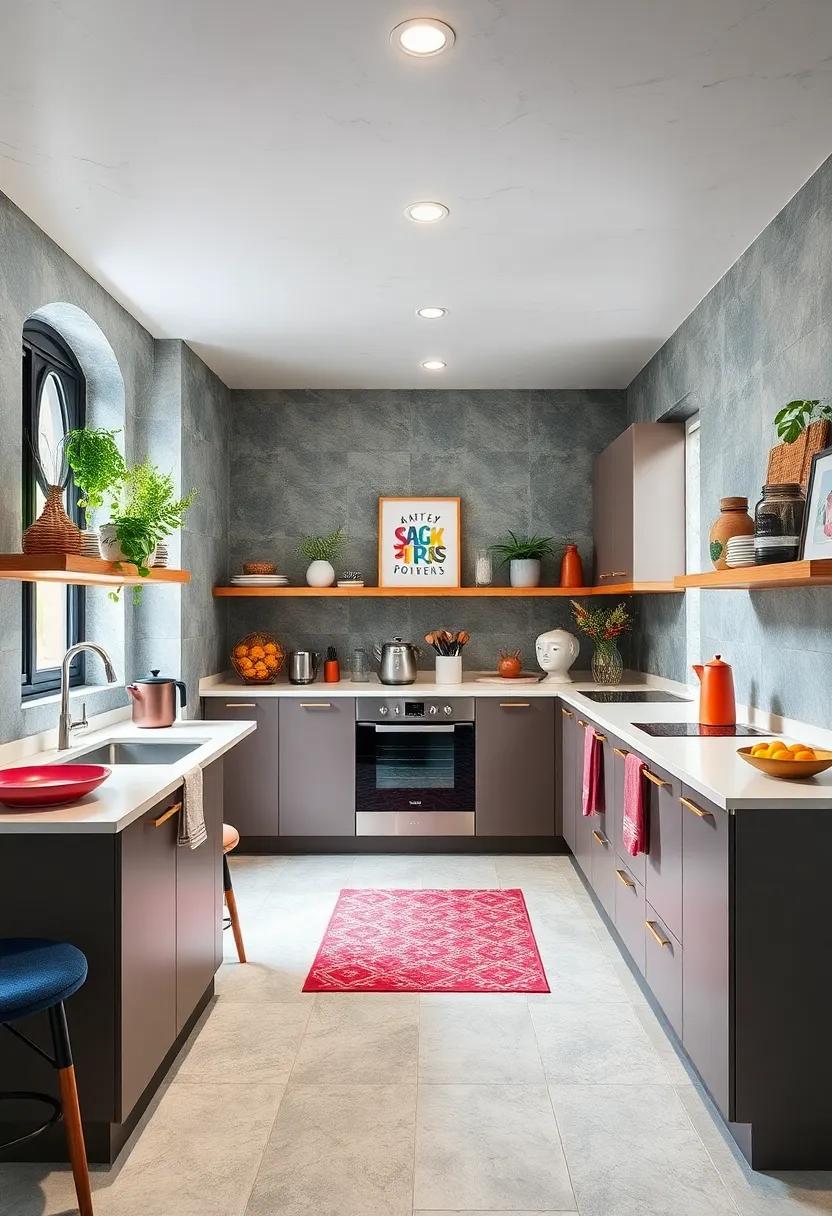 Colorful ⁢Accents: Inject personality with colorful dish towels, art, or small ⁤appliances that can easily‌ be swapped out⁤ seasonally
