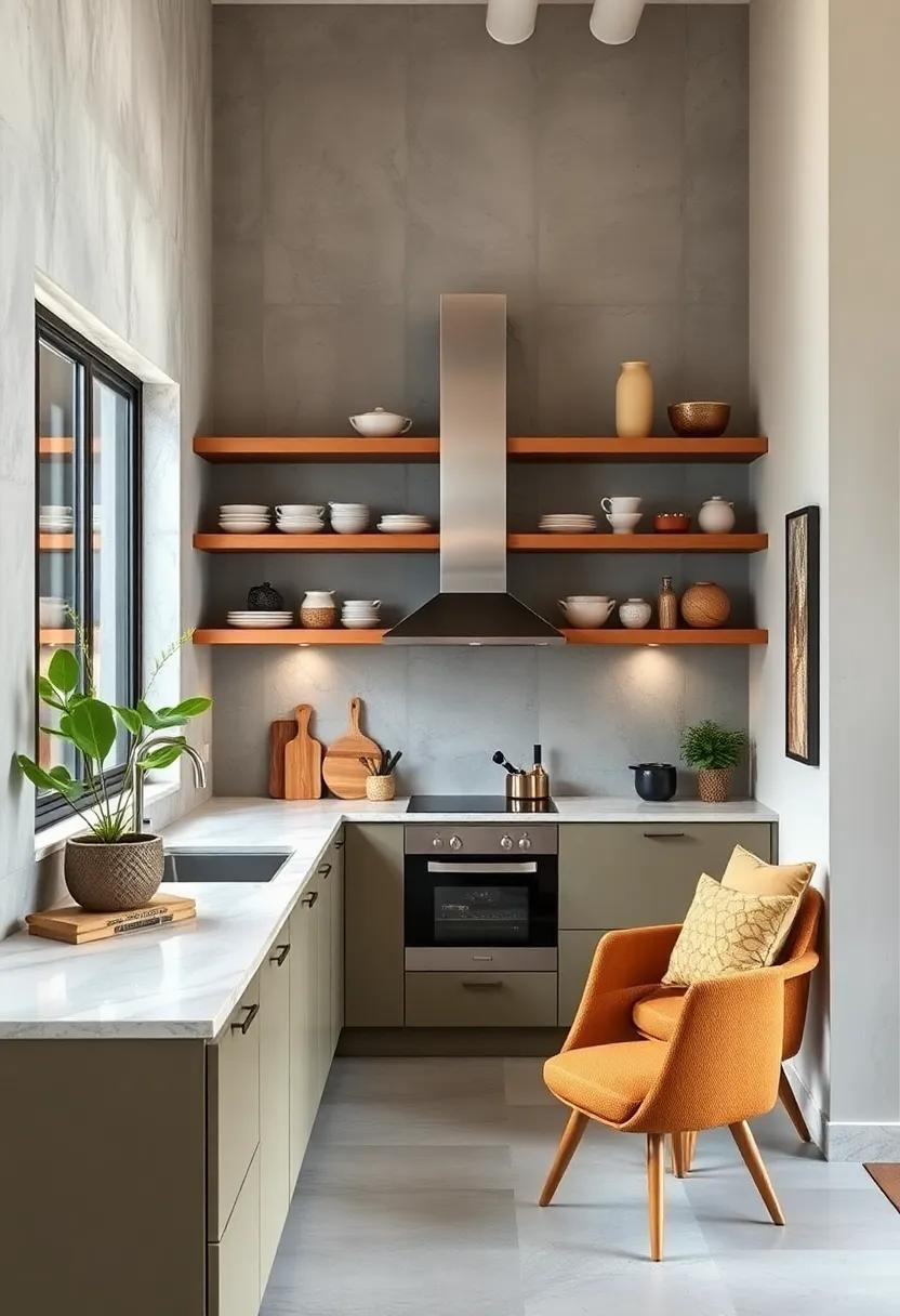 Embrace Open Shelving: Swap upper cabinets⁣ for open shelves to create an airy feel while showcasing your favorite dishware ‍and décor