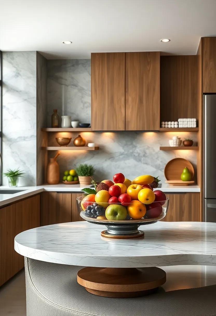 Rotating Fruit bowl: Incorporate⁤ a rotating fruit bowl that⁤ doubles as ⁤décor⁤ while keeping fruits within reach and displayed beautifully