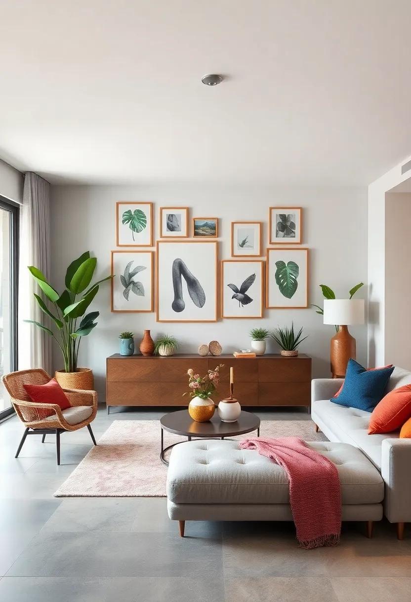 Select an area ‌rug with bold patterns or textures to anchor your seating arrangement while adding depth to the design