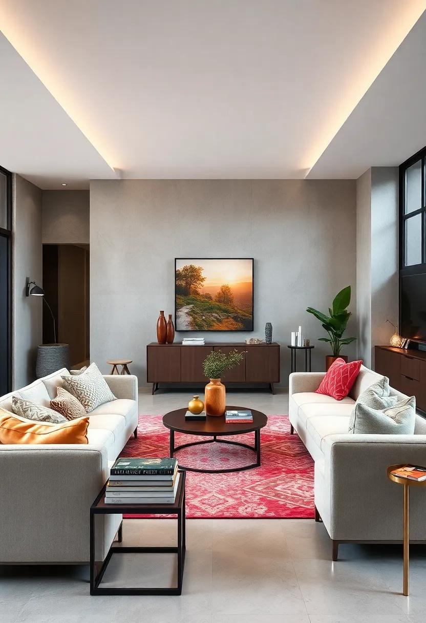 Select a chic​ console table with clean lines to display books and decorative items, adding personality to the entryway